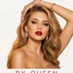 By Queen Διπλό Γυναικείο Κολιέ Butterfly Pink Gold με Zircon
