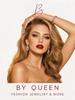By Queen Διπλό Γυναικείο Κολιέ Butterfly Pink Gold με Zircon