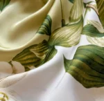 By Queen Botanical Satin Elegance Μαντήλι Με Λευκά Κρινάκια - Image 13