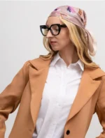 By Queen Σατέν Μαντήλι Με Elegant & Artistic Floral Σχέδιο - Image 11