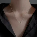 By Queen Ασημένιο Minimal Elegant Κολιέ Τουλίπα Mε Ζιργκόν - Image 14