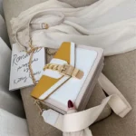By Queen γυναικεια τσάντα tote από οικολογικό δέρμα κίτρινη