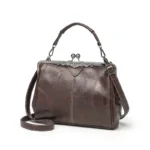 By Queen Unisex Vintage Τσάντα Καφέ - Image 4